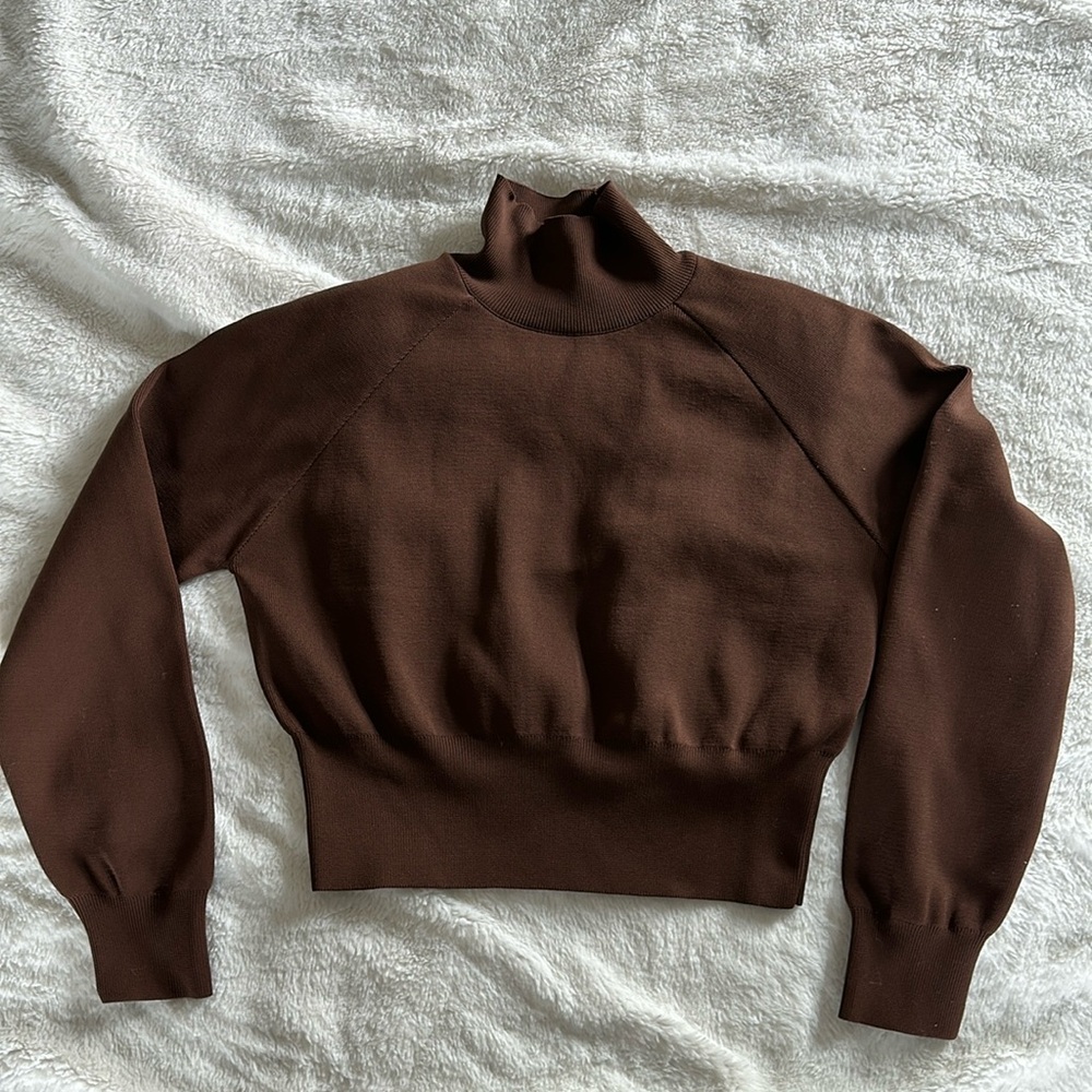 Zara size small brown cropped sweater